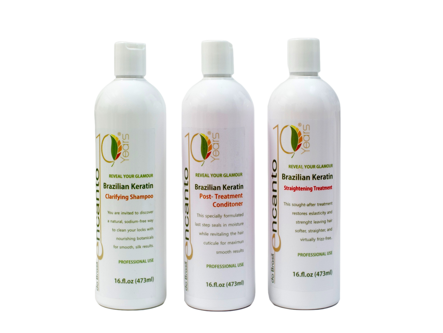 Encanto Brazilian Keratin Straightening Kit 3 oz (100ml)